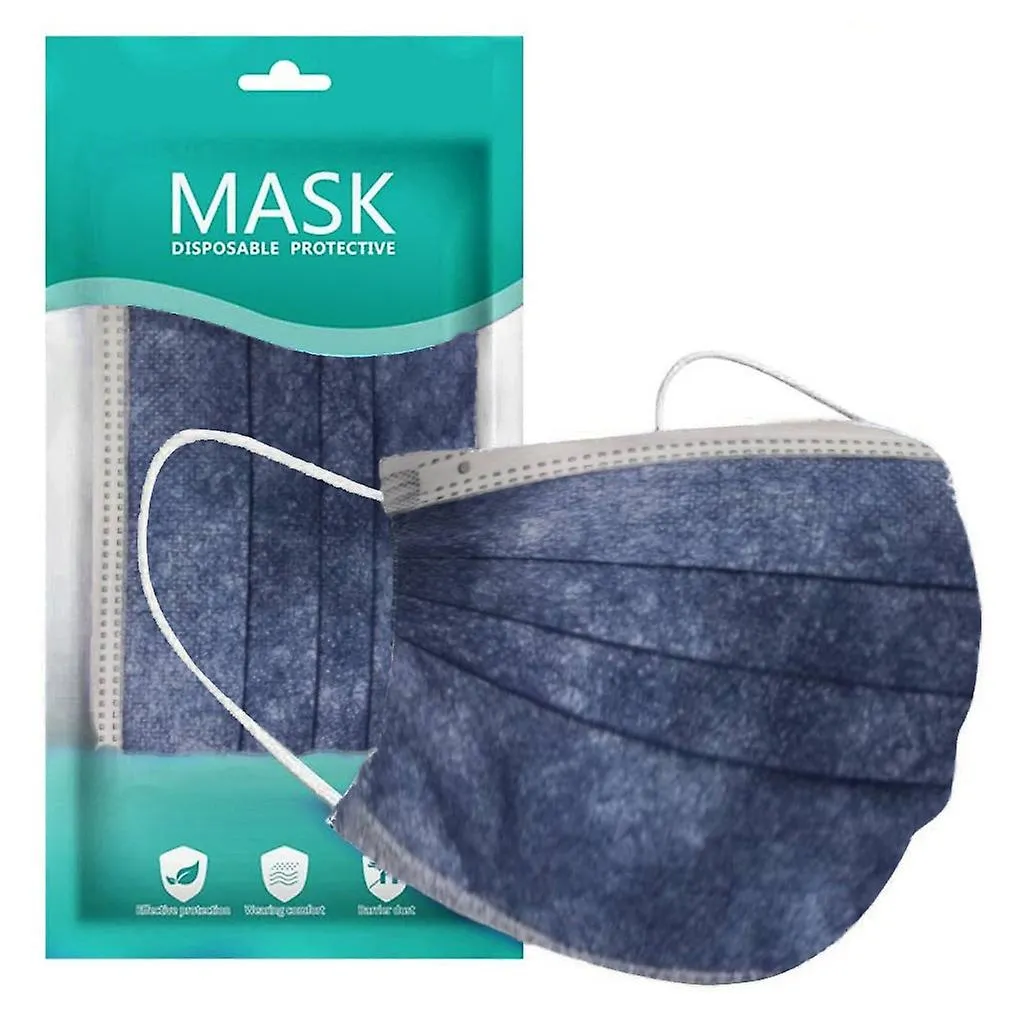 10pcs Masks Disposable Safety Face Mask Personal Breathable Facial Mask 3ply Ear Loop