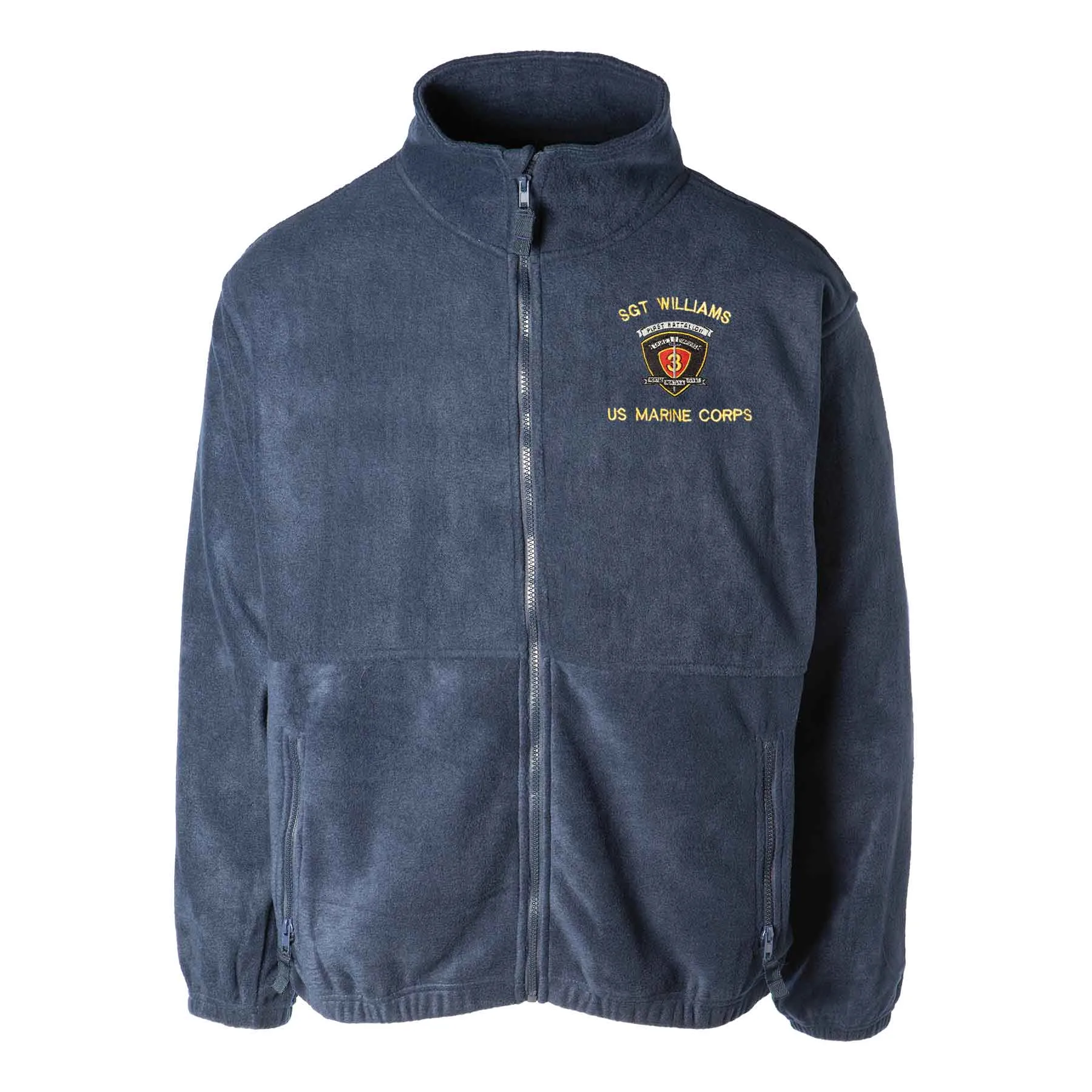 1st Battalion 3rd Marines Embroidered Fleece Full Zip