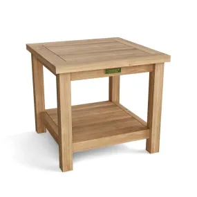 22" Square 2-Tier Side Table By Anderson Teak