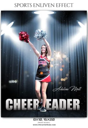 Adaline Mett - Cheerleader Sports Enliven Effect Photoshop Template