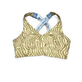 Athletic Bra By Outdoor Voices In Zebra Print, Size: S/M