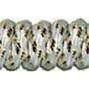 Curly Laces - White/Metallic Gold (1 Pair Pack) Shoelaces