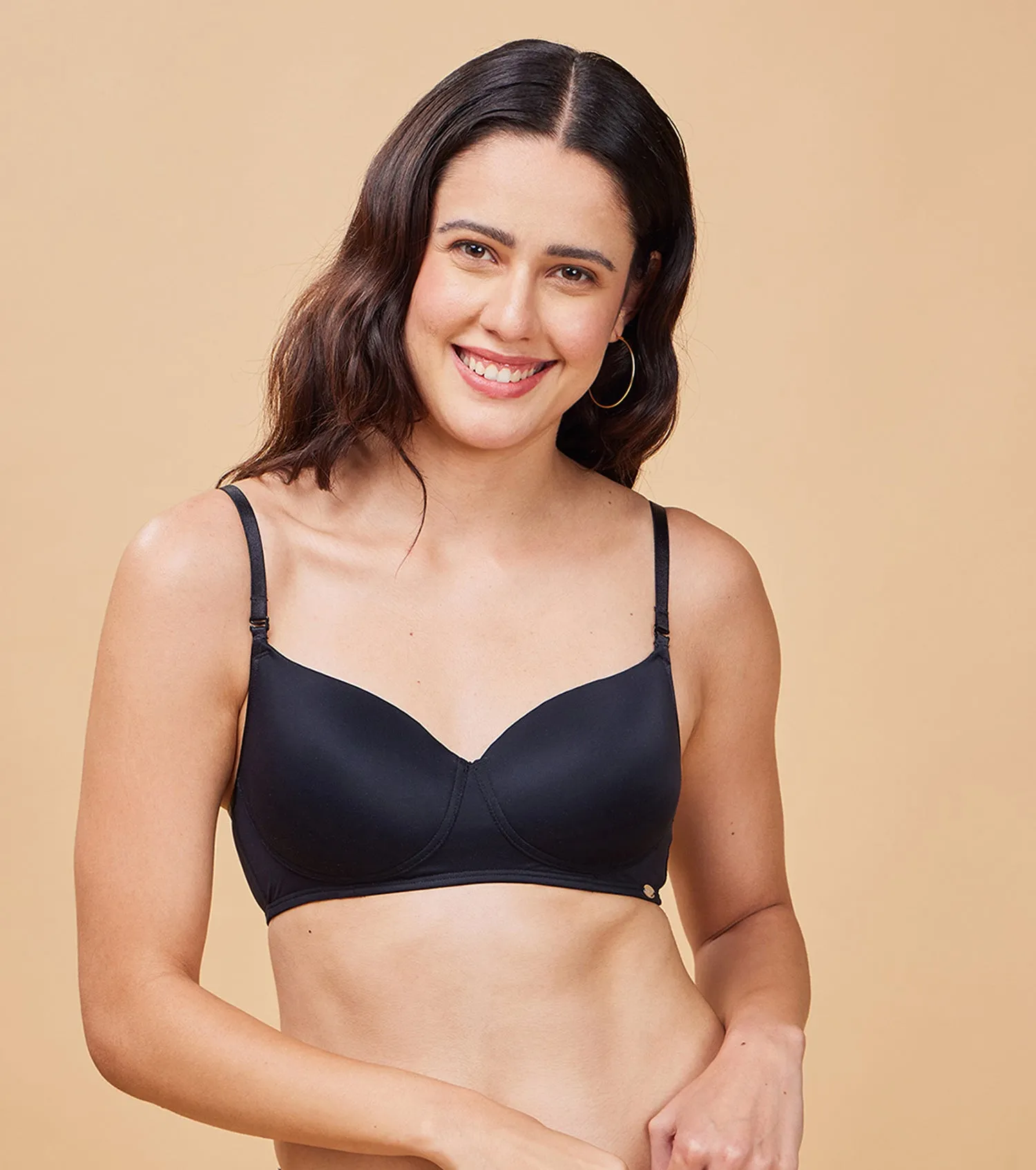 Enamor F131 Soft Wire-Free T-Shirt Balconette Bra