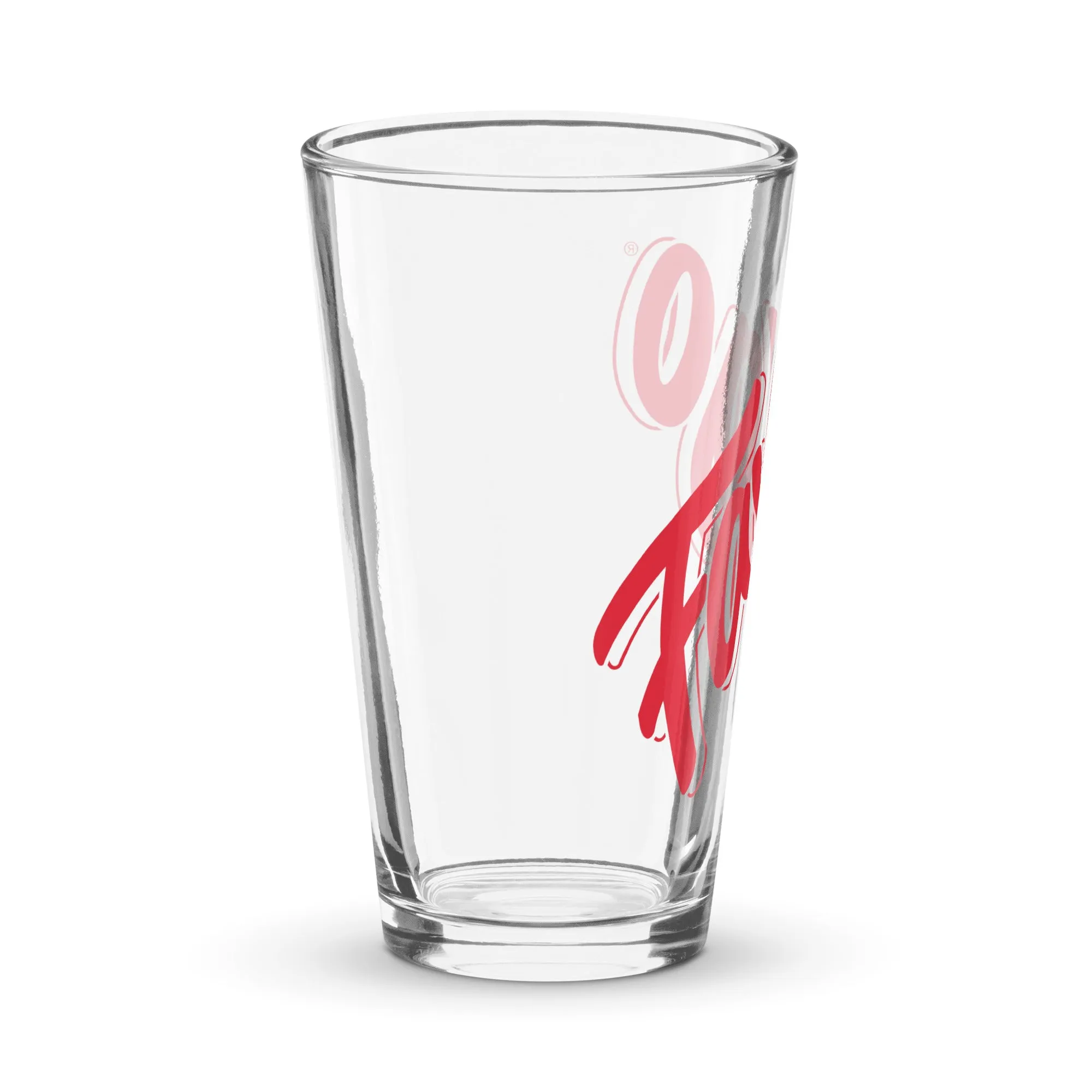 Faygo Logo Pint Glass - Red Pop 16 oz