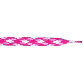 Glow in the Dark Flat 9/16 - Neon Hot Pink (12 Pair Pack) Shoelaces