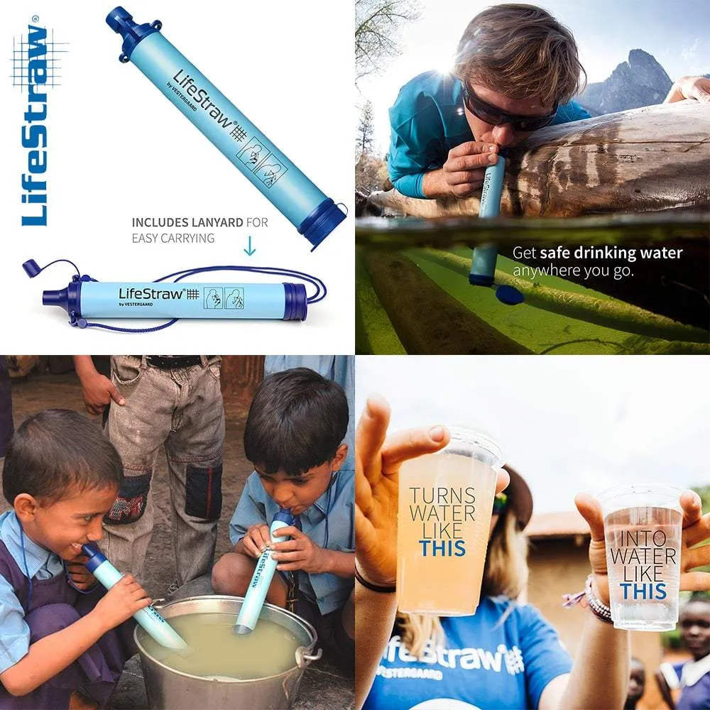 LifeStraw Personal Water Filtration System for Hiking, Camping, Travel and Emergency Preparedness