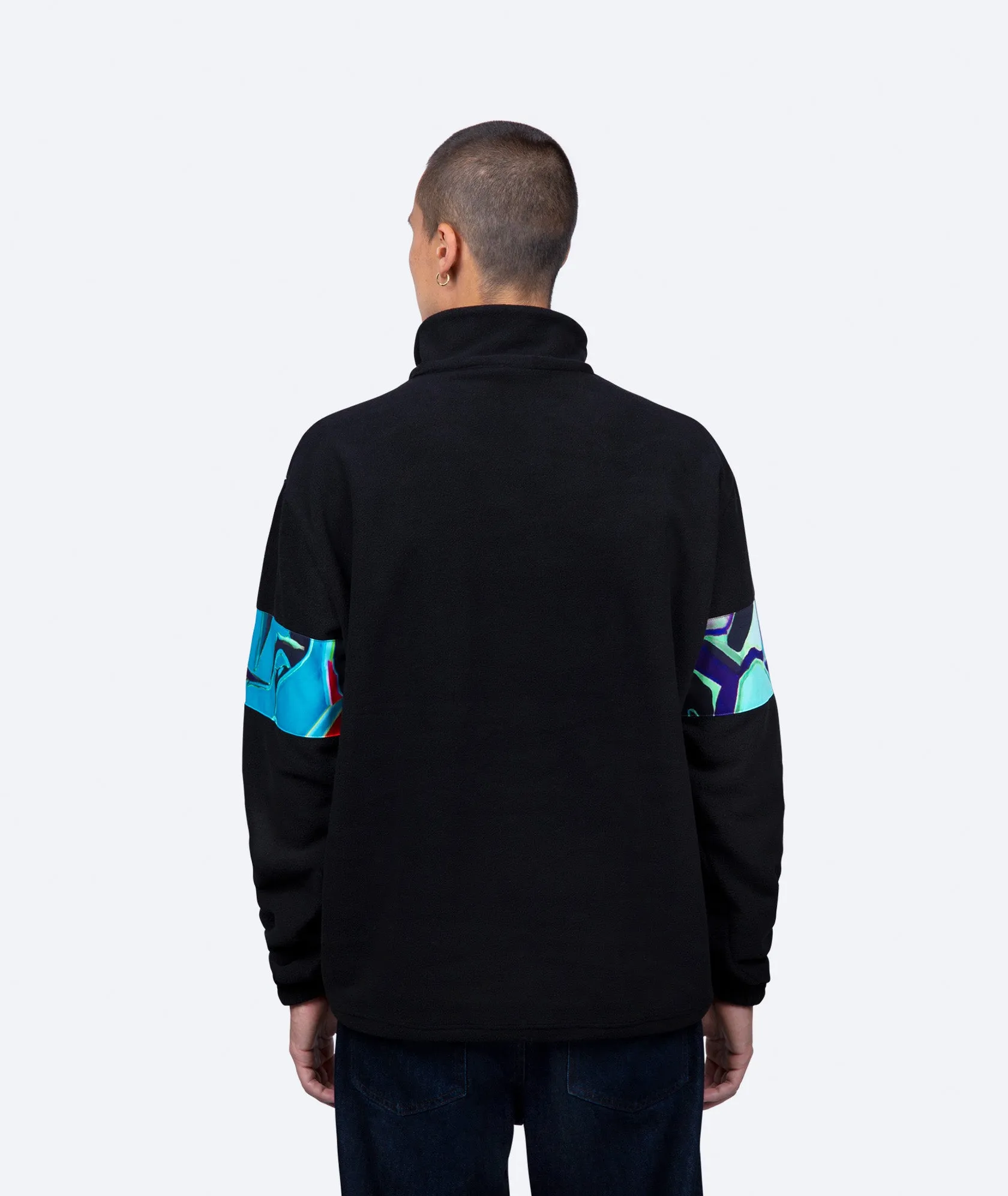 Match Fleece Sweater - Black