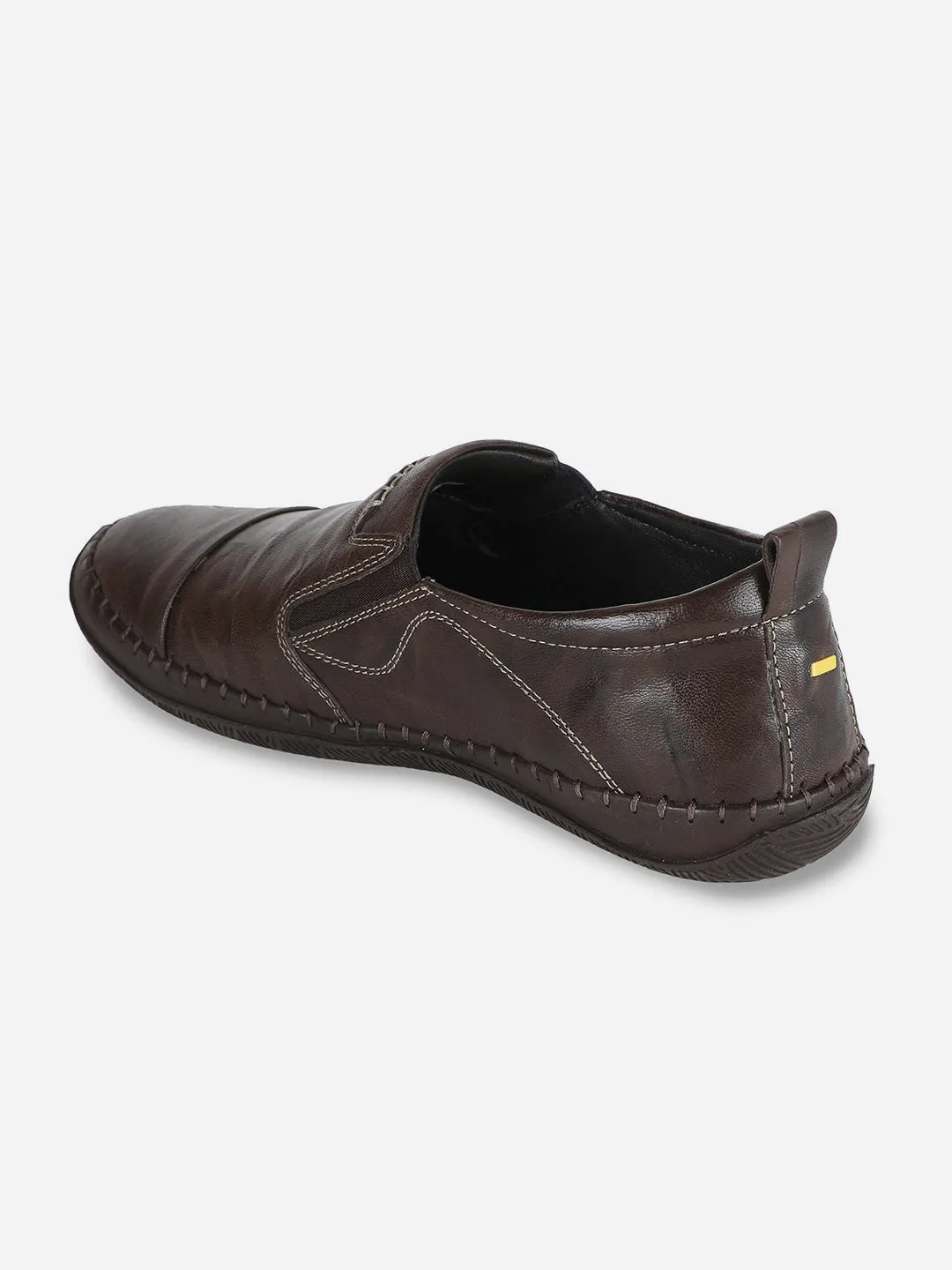 Men's Brown Flexible Flat Slip On Casual (ID3010)