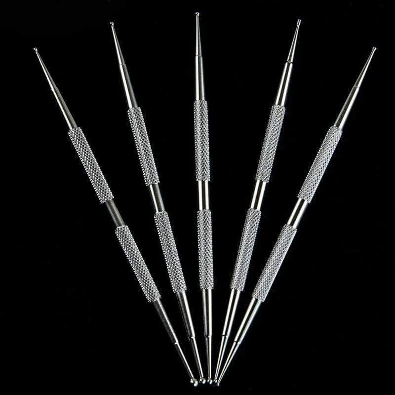 Nail Dotting Tools Stainless Steel 5pcs