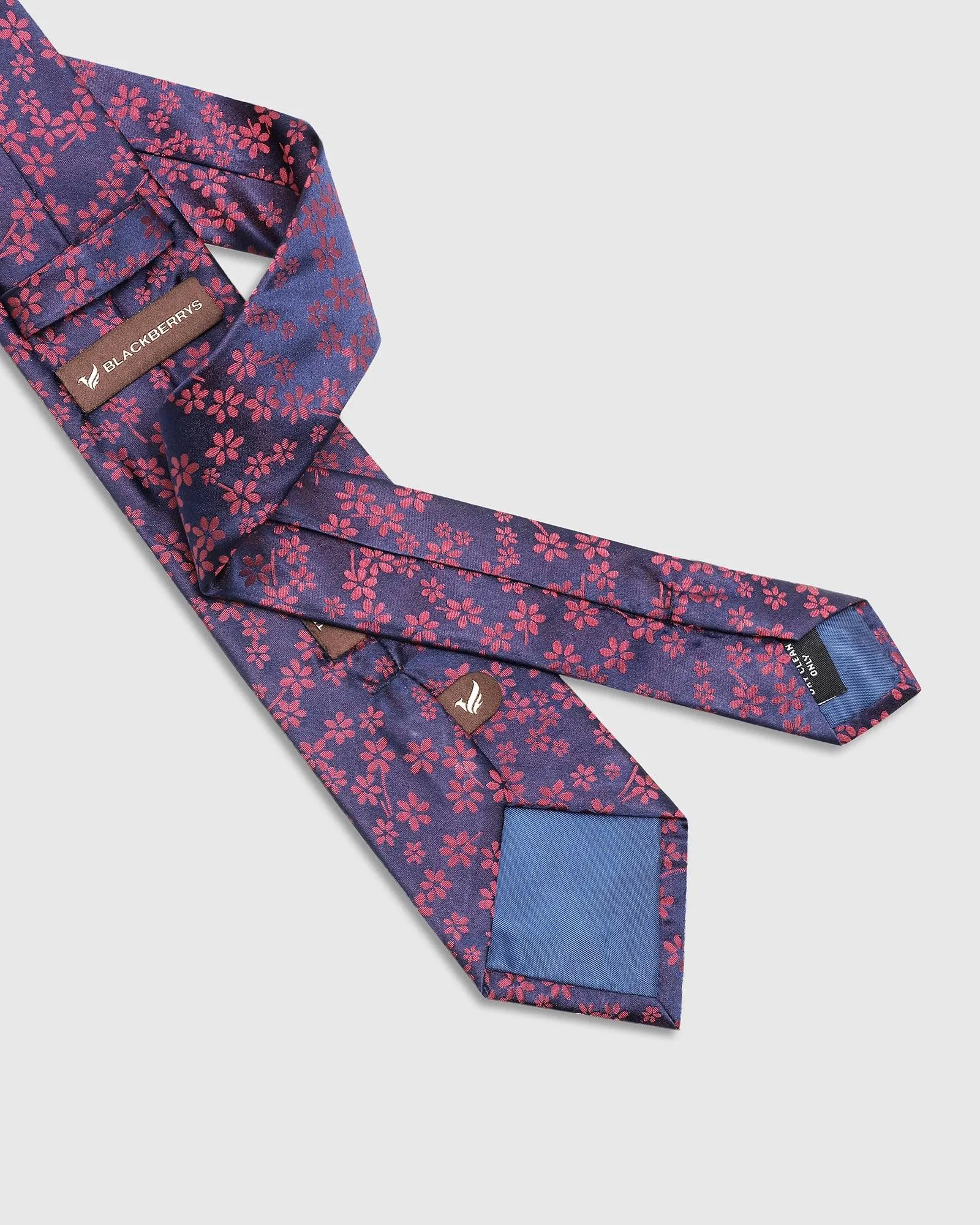 Silk Maroon Printed Tie - Tara