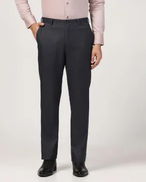 Slim Comfort B-95 Formal Navy Textured Trouser - Jimy