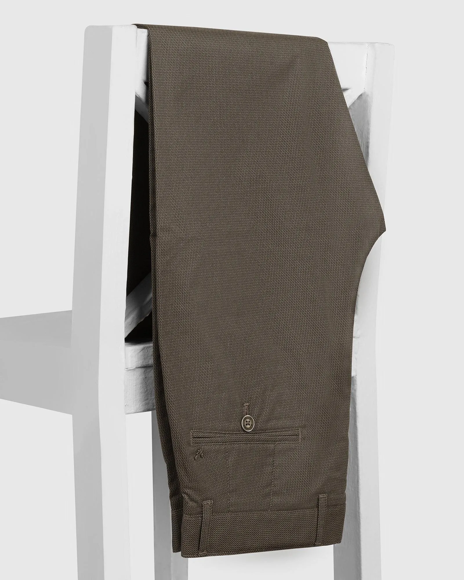 Slim Fit B-91 Casual Olive Printed Khakis - Bai