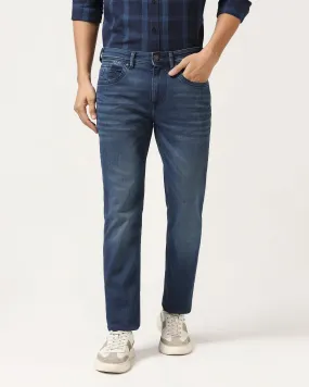 Slim Yonk Fit Indigo Blue Textured Jeans - Holt