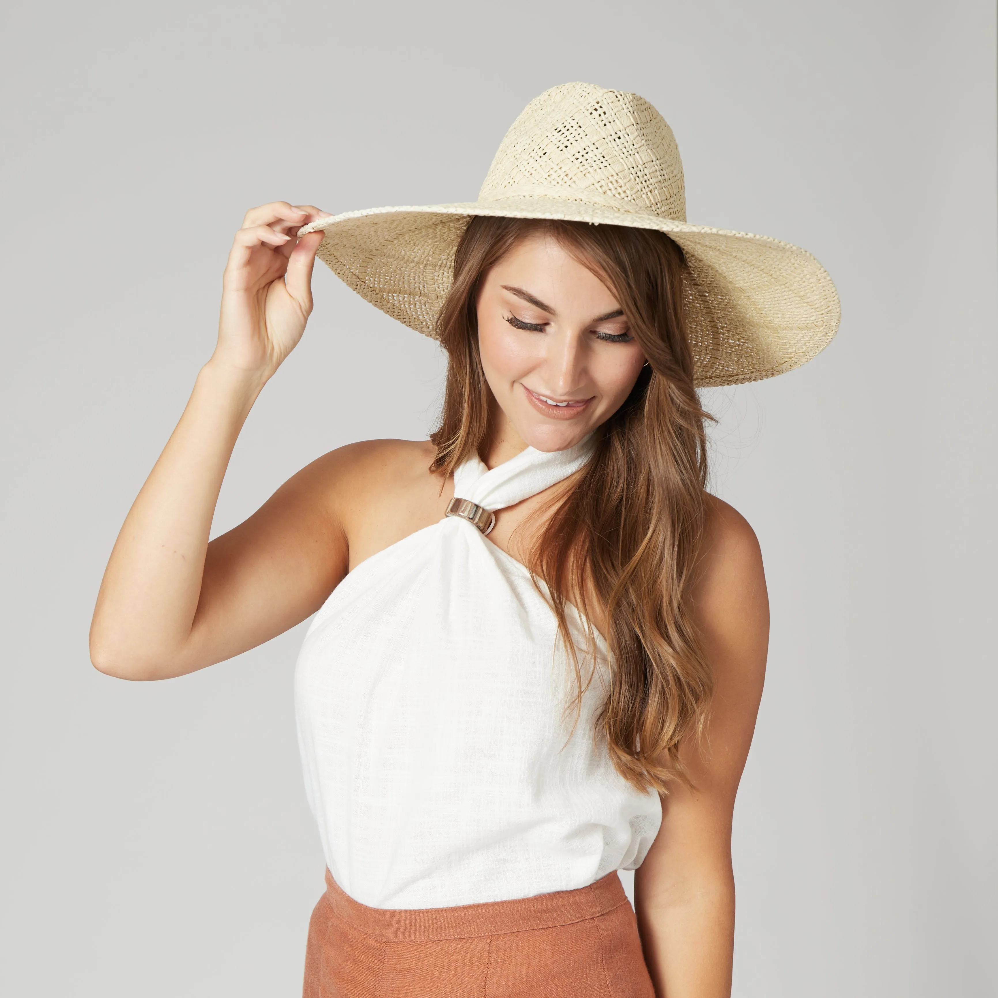 Sun Dialed Woven Pattern Fedora