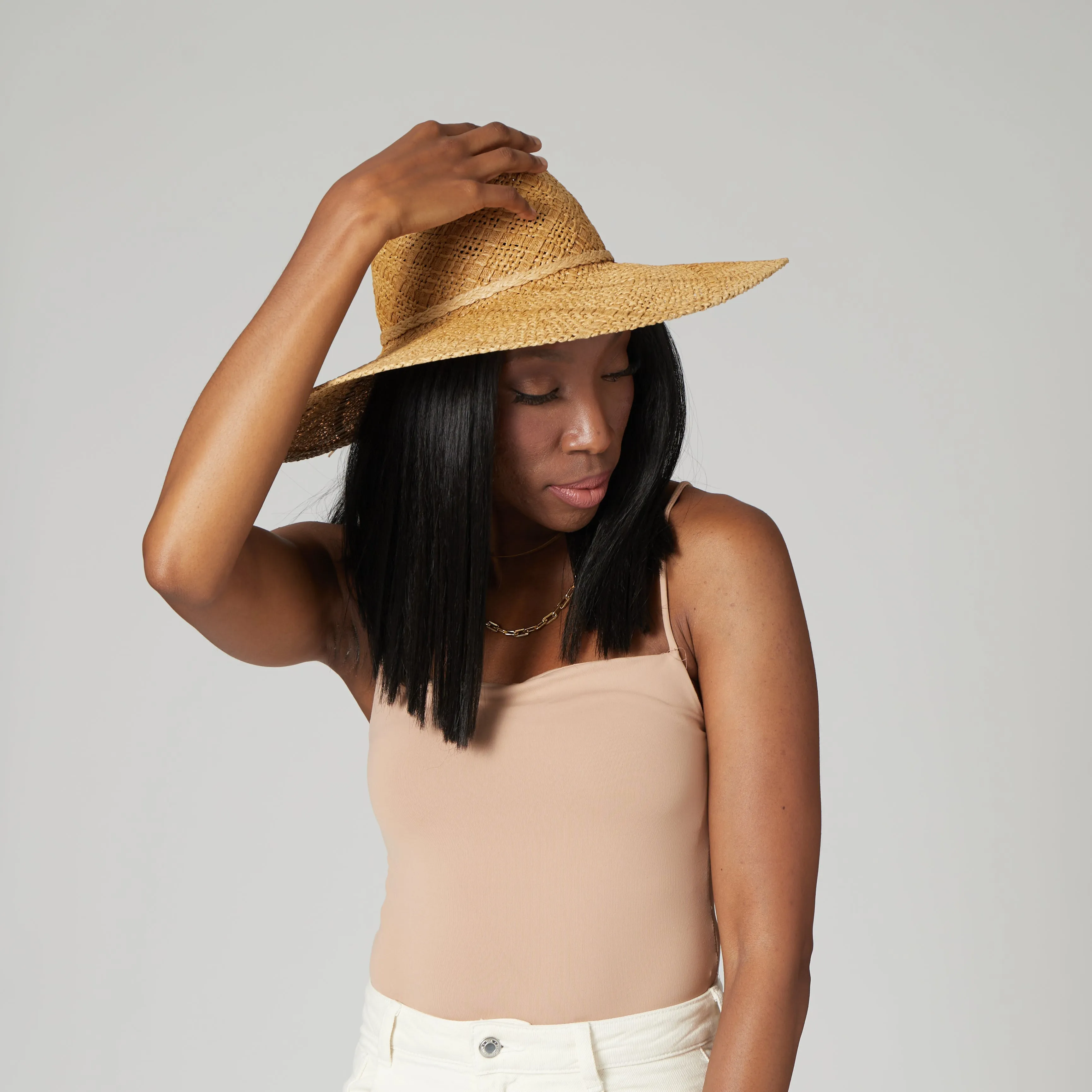 Sun Dialed Woven Pattern Fedora