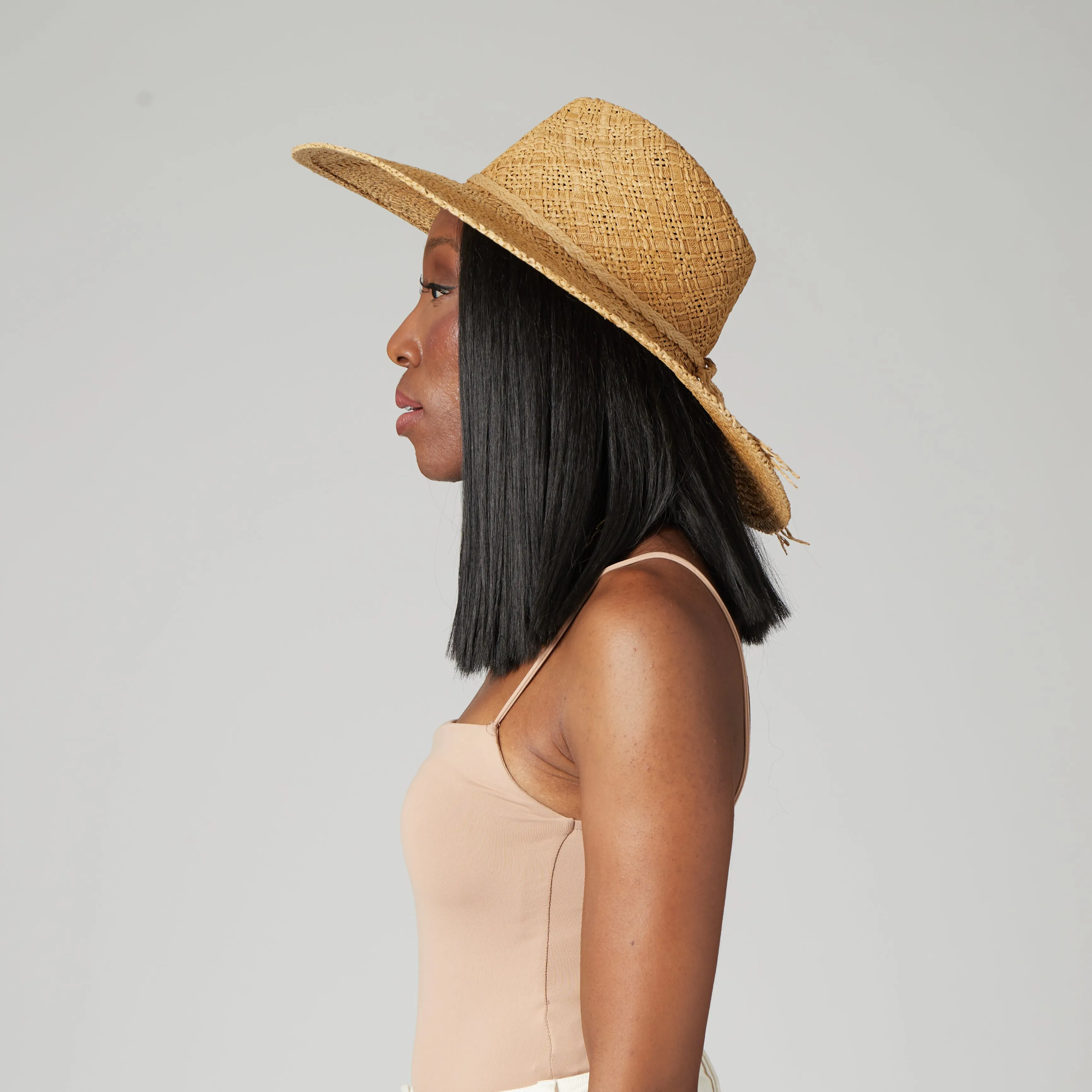 Sun Dialed Woven Pattern Fedora