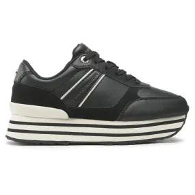 Tommy Hilfiger Platform Stripes Trainers Women's - BLK