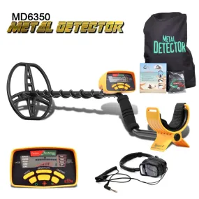 Underground Metal Detector Professional MD6350 Gold Digger Treasure Hunter MD6250 Updated MD-6350 Pinpointer LCD Display