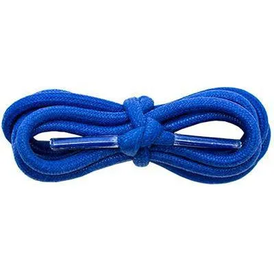 Waxed Cotton 3/16 Round Laces - Royal Blue (2 Pair Pack) Shoelaces