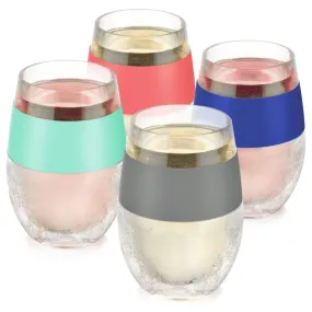 Wine FREEZE™ Cooling Cups in Multicolor, Set of 4