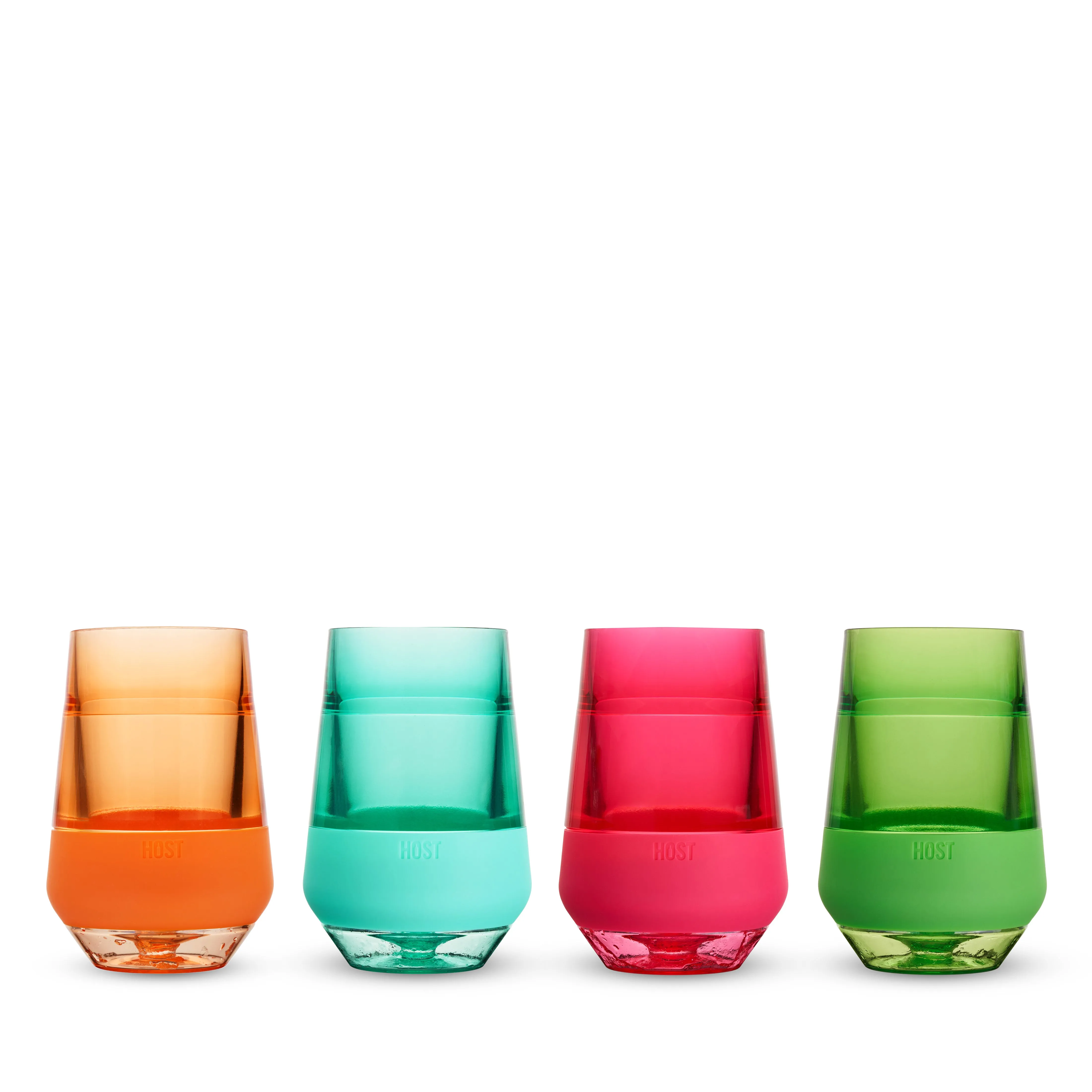 Wine FREEZE™ XL in Vivid Tinted Multicolor, Set of 4