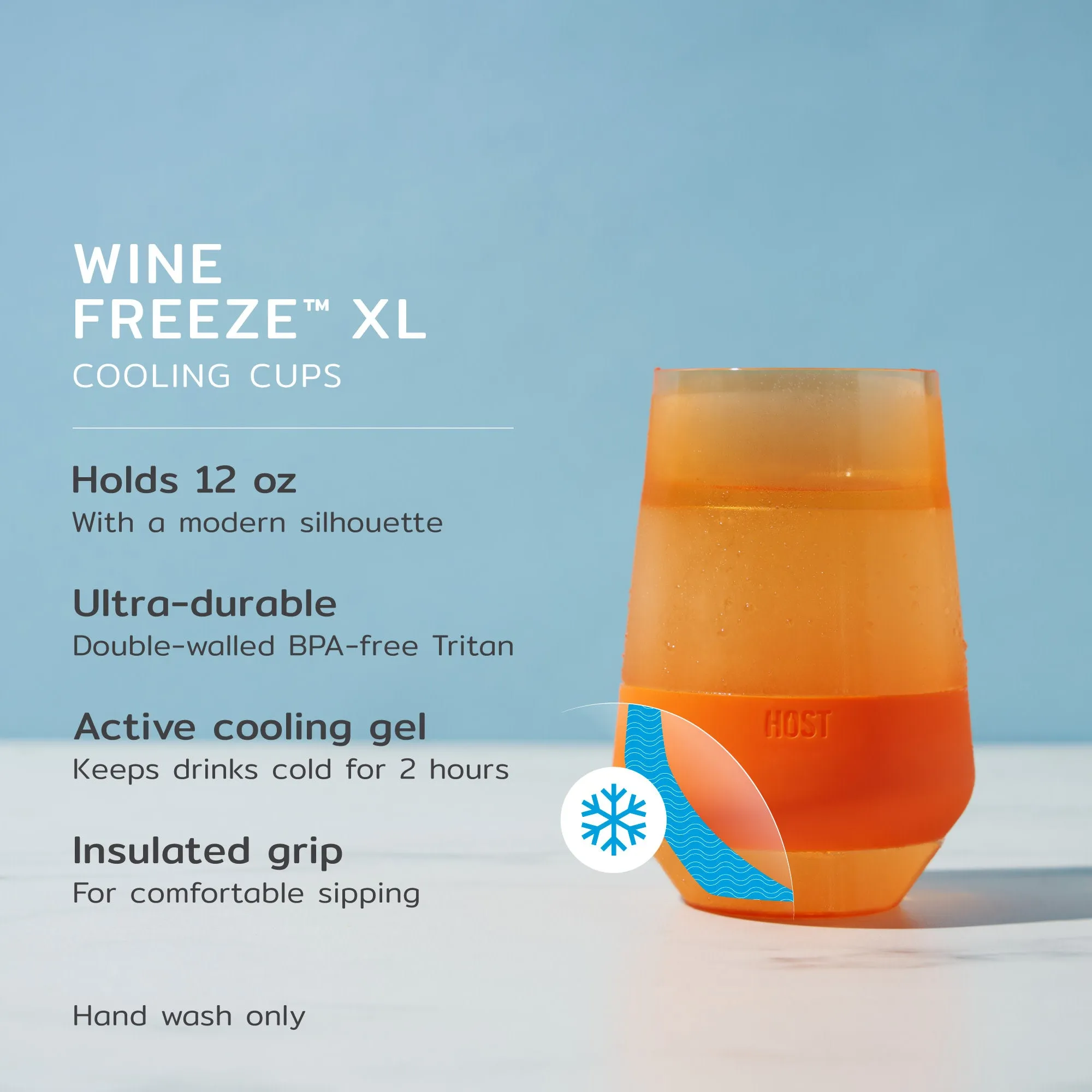 Wine FREEZE™ XL in Vivid Tinted Multicolor, Set of 4