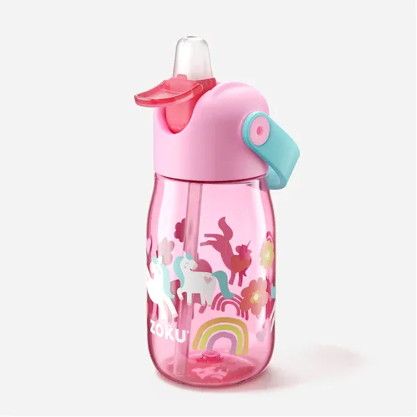 ZOKU Kids Flip Straw Bottle